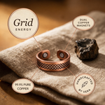 Ember's Grid Copper Ring