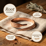 Ember's Root Copper Bracelet