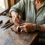 Ember's Bloom Copper Bracelet