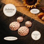 Ember's Solstice Copper Earrings