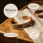 Ember's Weave Copper Bracelet