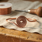 Ember's Coil Copper Anklet