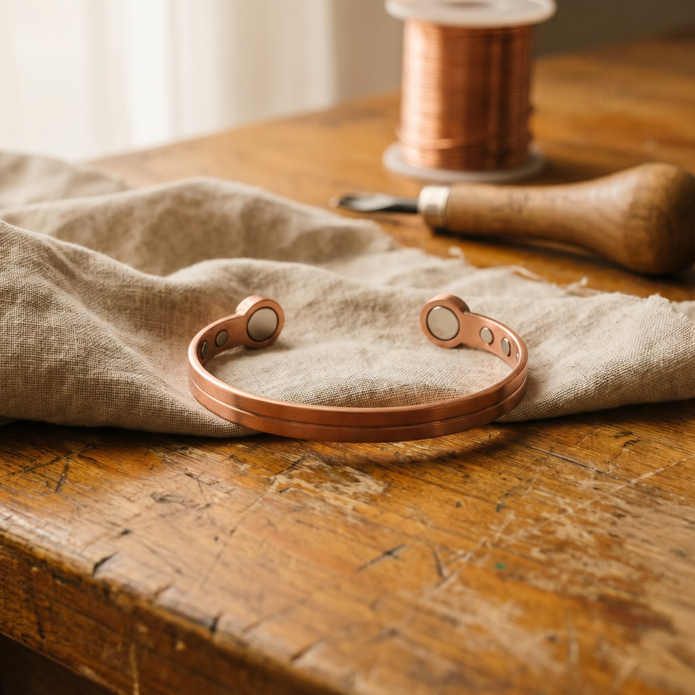 Ember's Wick Copper Bracelet