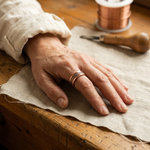 Ember's Grid Copper Ring