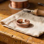 Ember's Grid Copper Ring