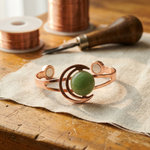 Ember's Sphere Green Copper Bracelet