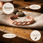 Ember's Seam Copper Bracelet