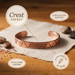 Ember's Crest Copper Bracelet
