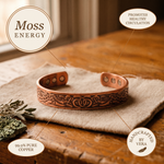 Ember's Moss Copper Bracelet