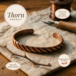 Ember's Thorn Copper Bracelet