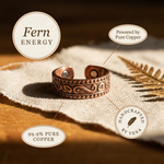 Ember's Fern Copper Ring