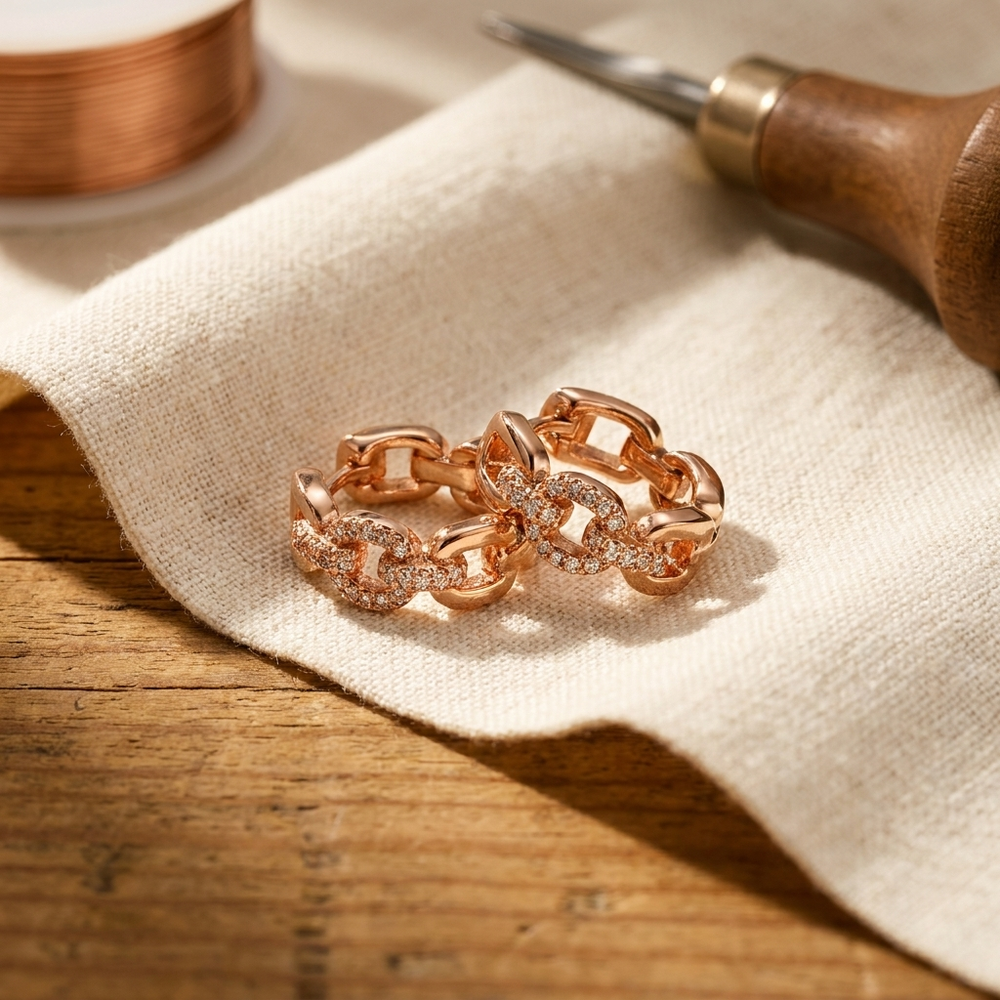 Ember's Tor Copper Earrings