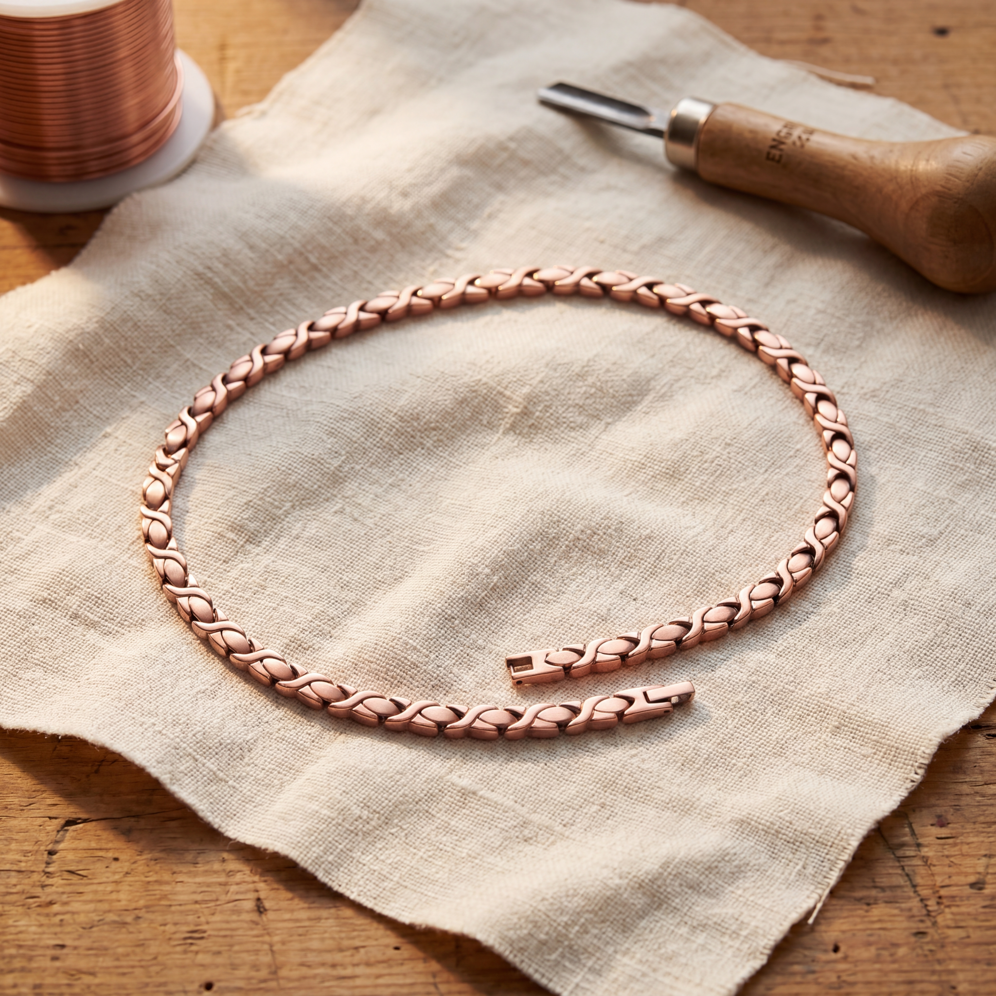 Ember's Cedar Copper Necklace