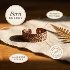 Ember's Fern Copper Ring