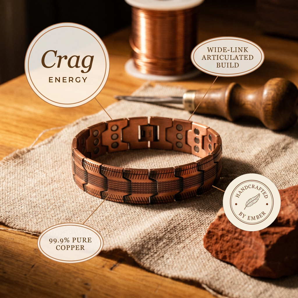 Ember's Crag Copper Bracelet