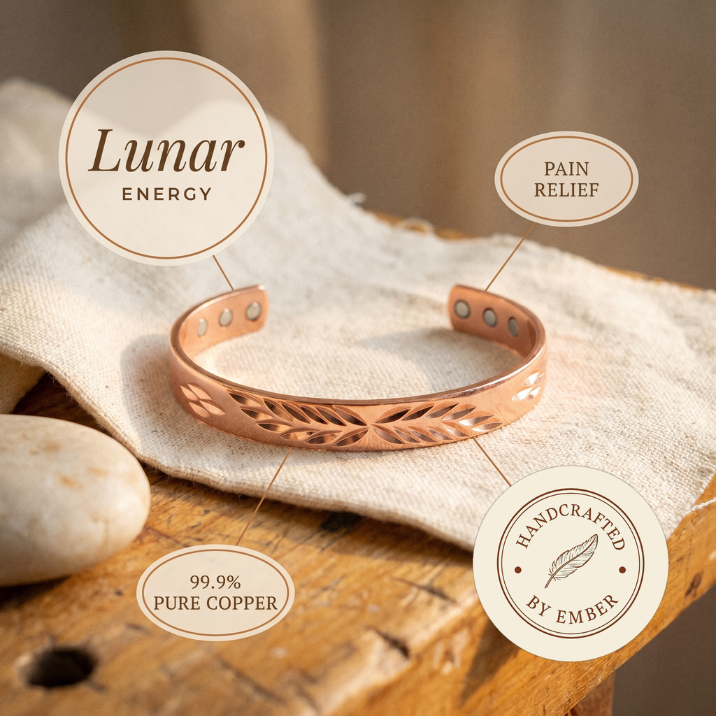 Ember's Lunar Copper Bracelet
