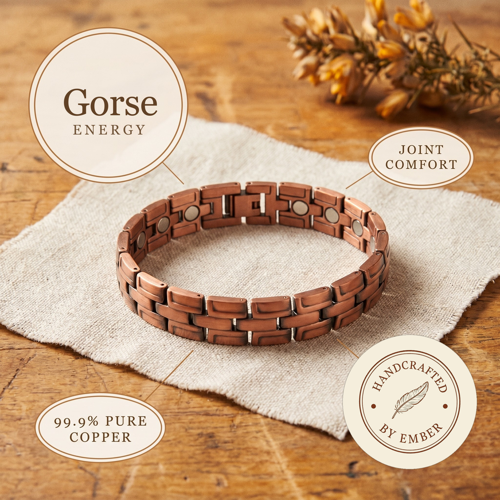 Ember's Gorse Men's Copper Bracelet