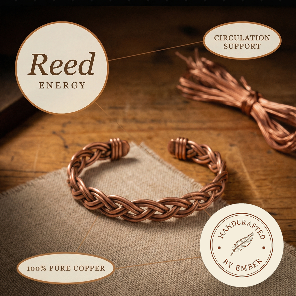 Ember's Reed Copper Anklet