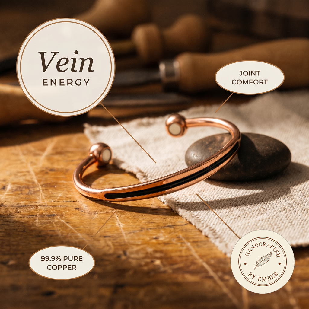 Ember's Vein Copper Bracelet