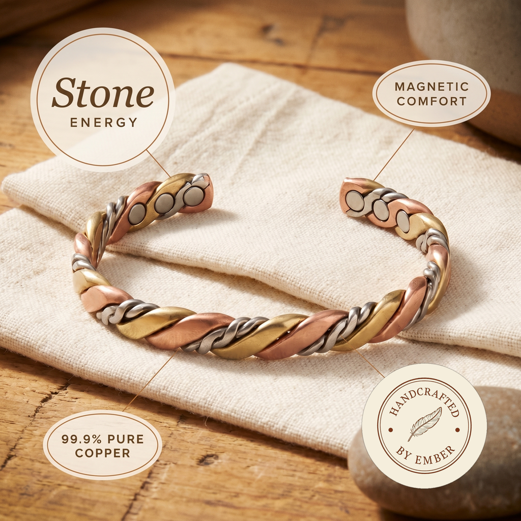 Ember's Stone Copper Bracelet