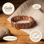 Ember's Gale Men's Copper Bracelet