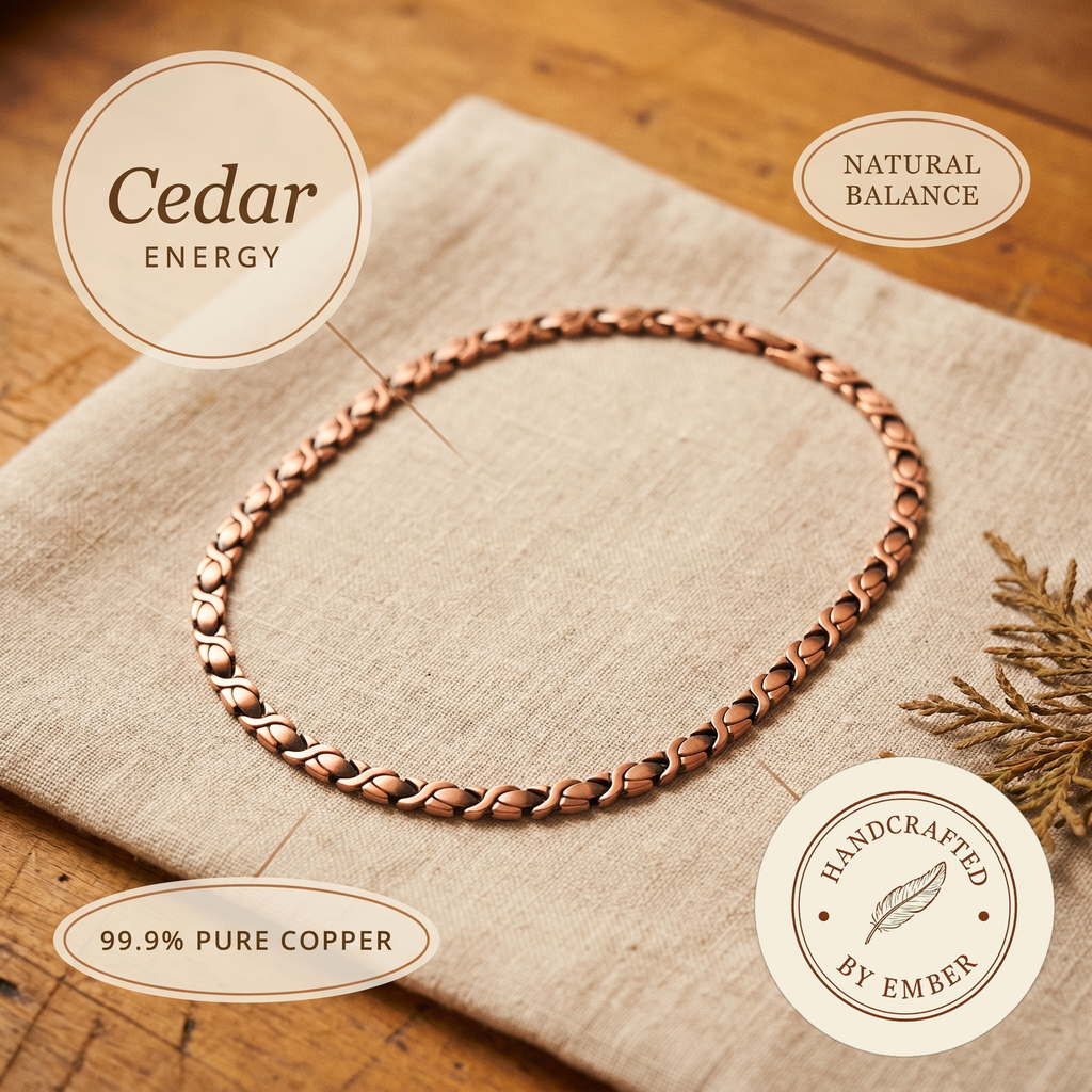 Ember's Cedar Copper Necklace