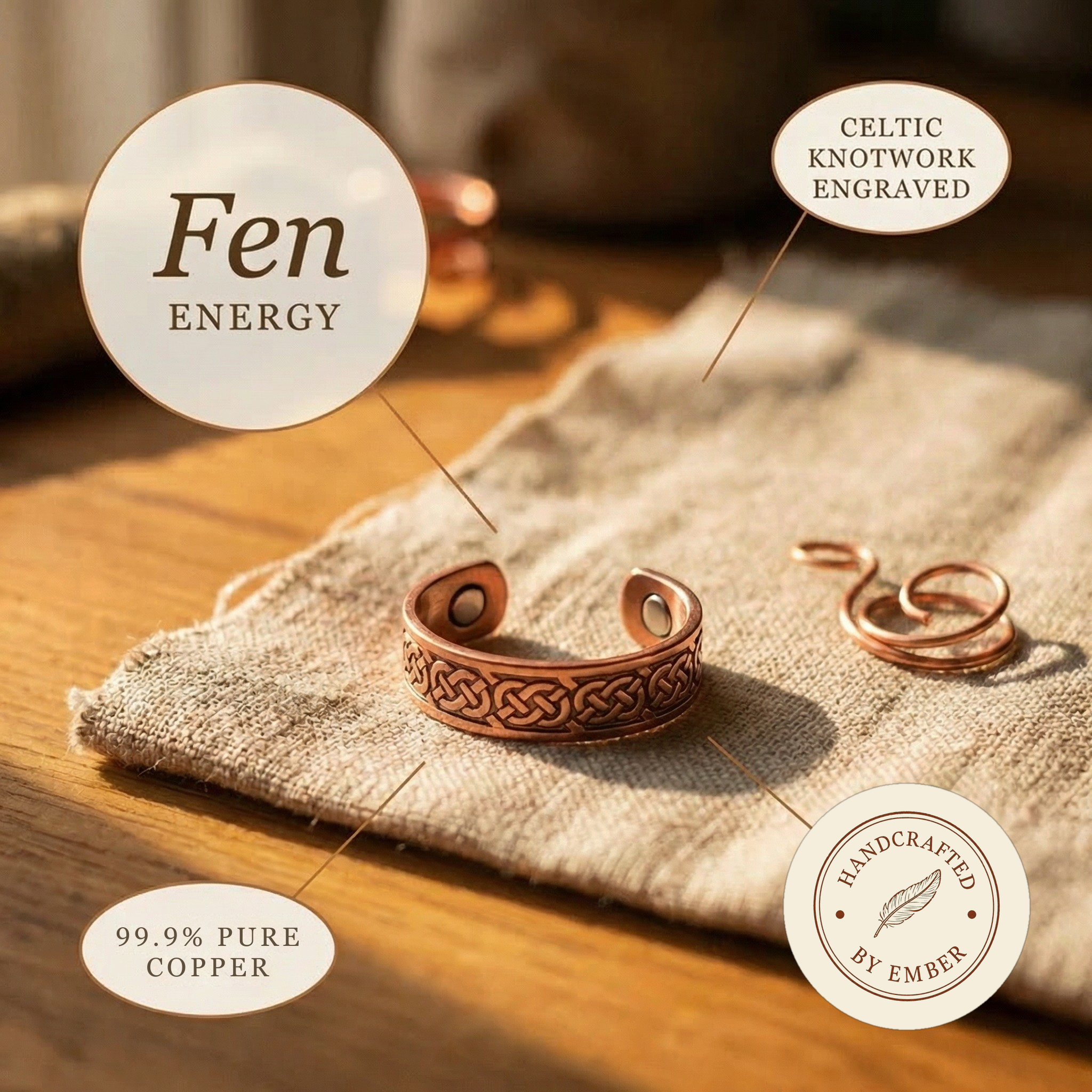 Ember's Fen Copper Ring