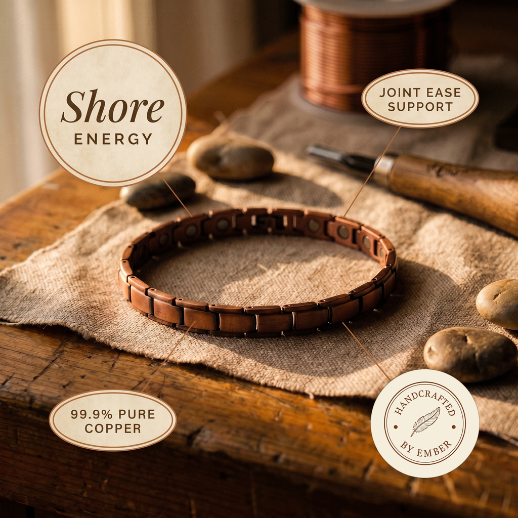 Ember's Shore Copper Anklet