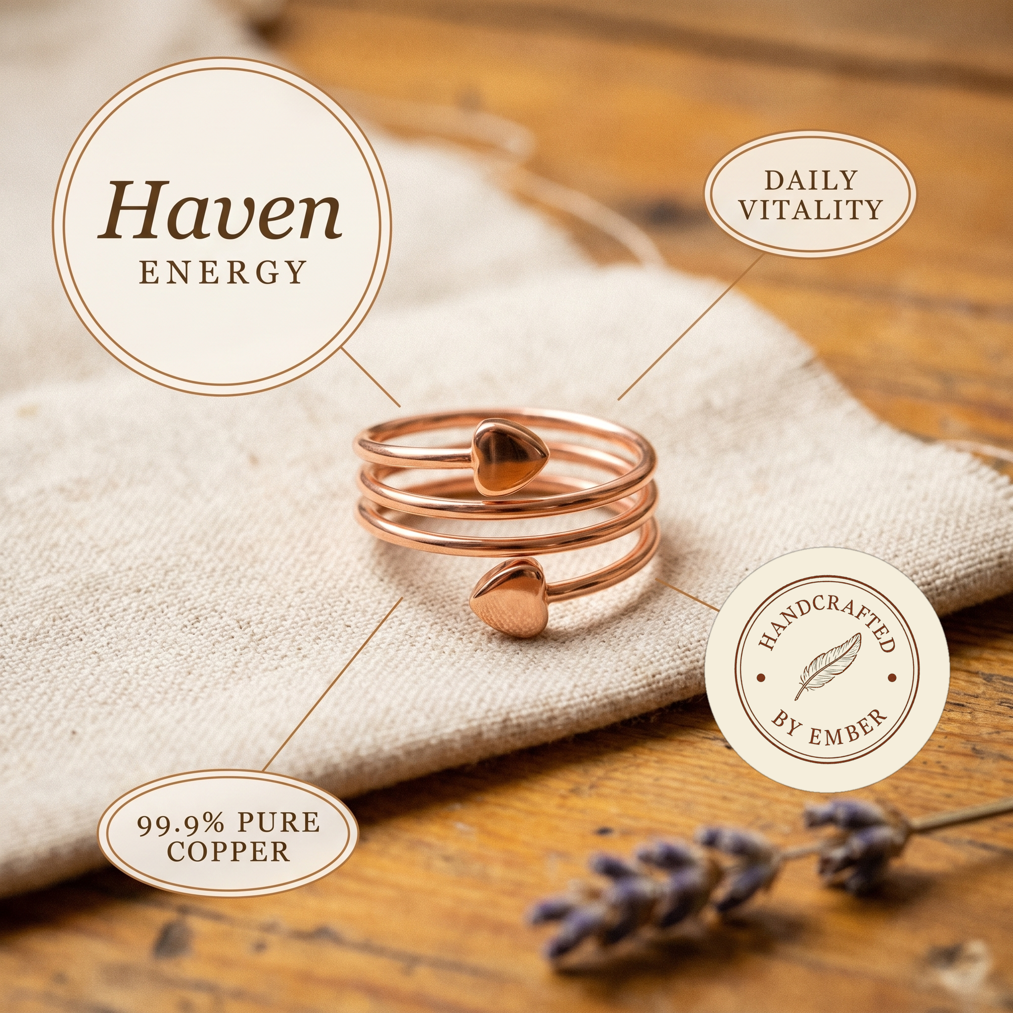 Ember's Haven Copper Ring
