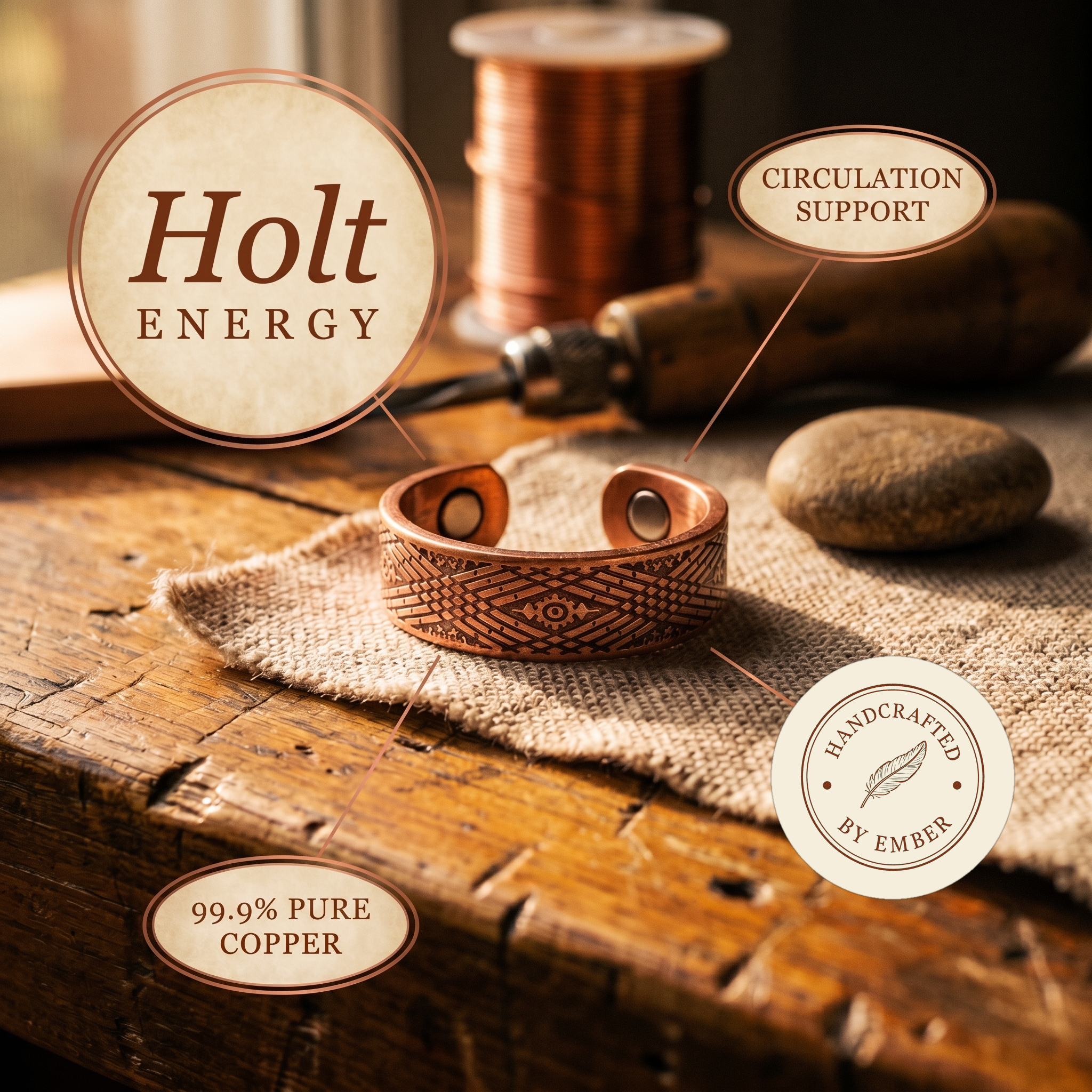 Ember's Holt Copper Ring