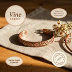 Ember's Vine Copper Bracelet