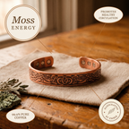 Ember's Moss Copper Bracelet