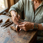Ember's Bloom Copper Bracelet