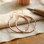 Ember's Willow Copper Earrings