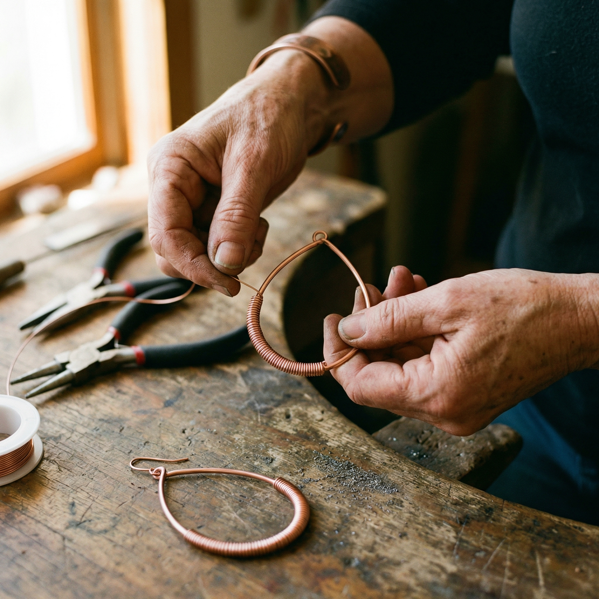 Ember's Creek Copper Earrings