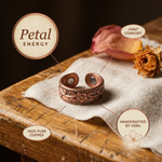 Ember's Petal Copper Ring