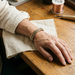 Ember's Weave Copper Bracelet
