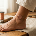 Ember's Coil Copper Anklet