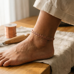 Ember's Reed Copper Anklet