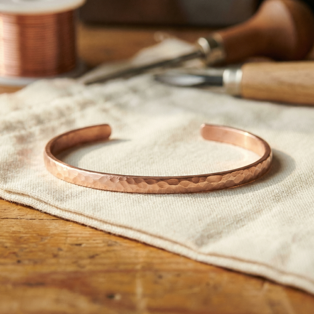 Ember's Sand Copper Anklet