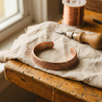 Ember's Wave Copper Bracelet