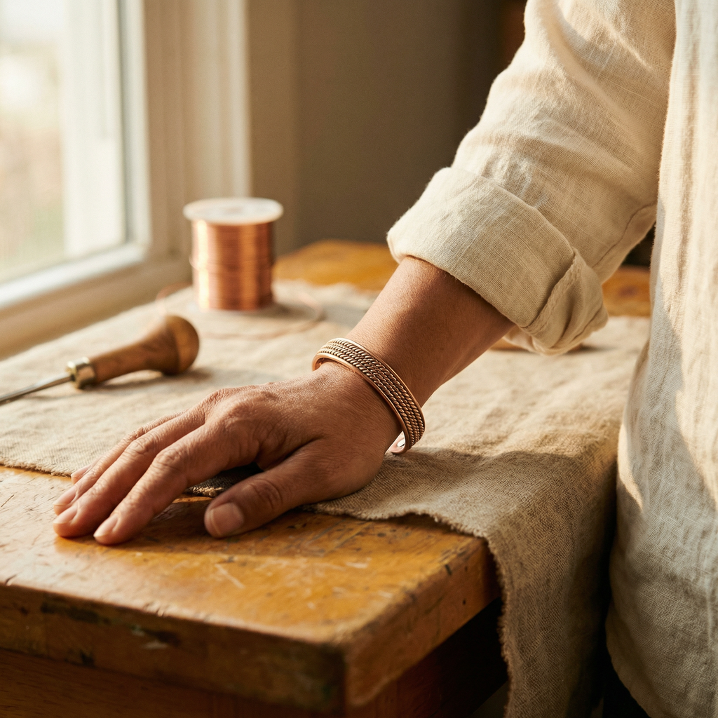 Ember’s Forge Copper Bracelet
