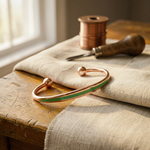 Ember's Jade Copper Bracelet