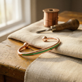 Ember's Jade Copper Bracelet