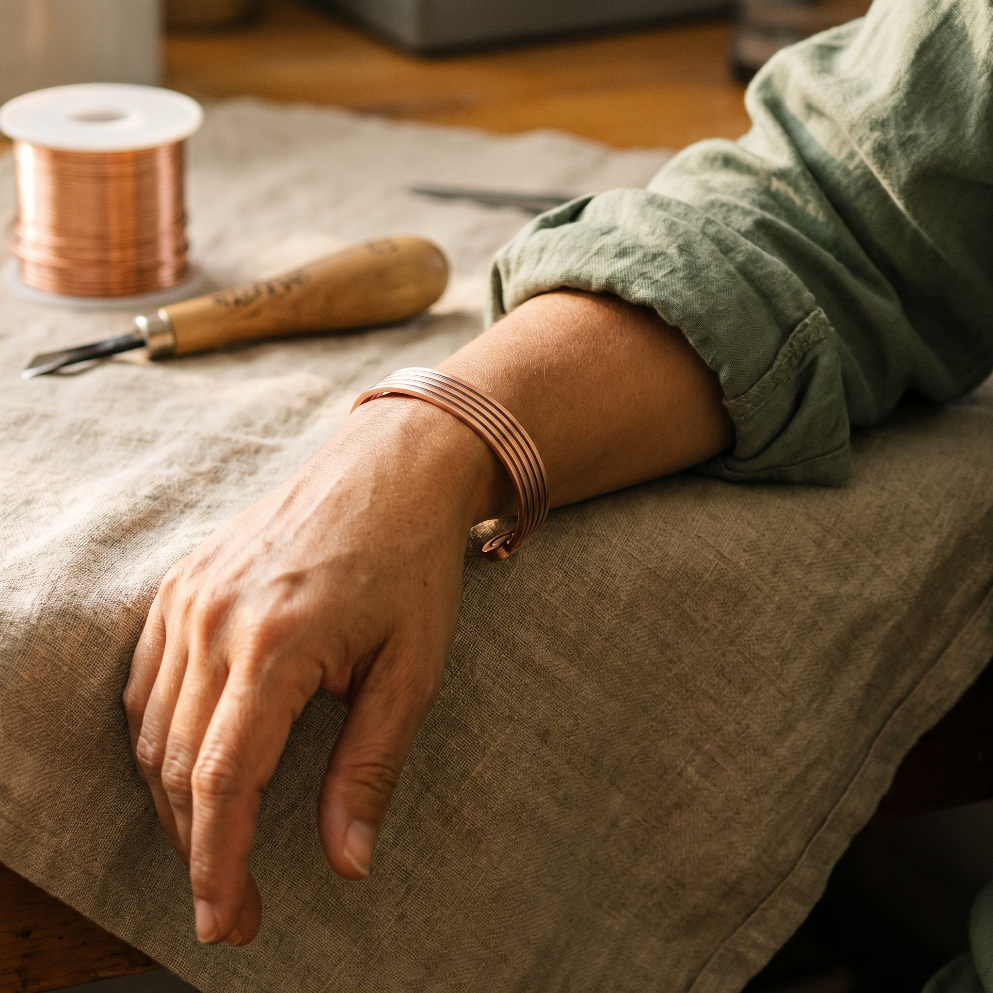 Ember's Ridge Copper Bracelet