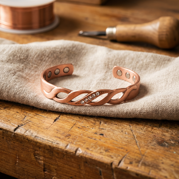 Ember's Seam Copper Bracelet