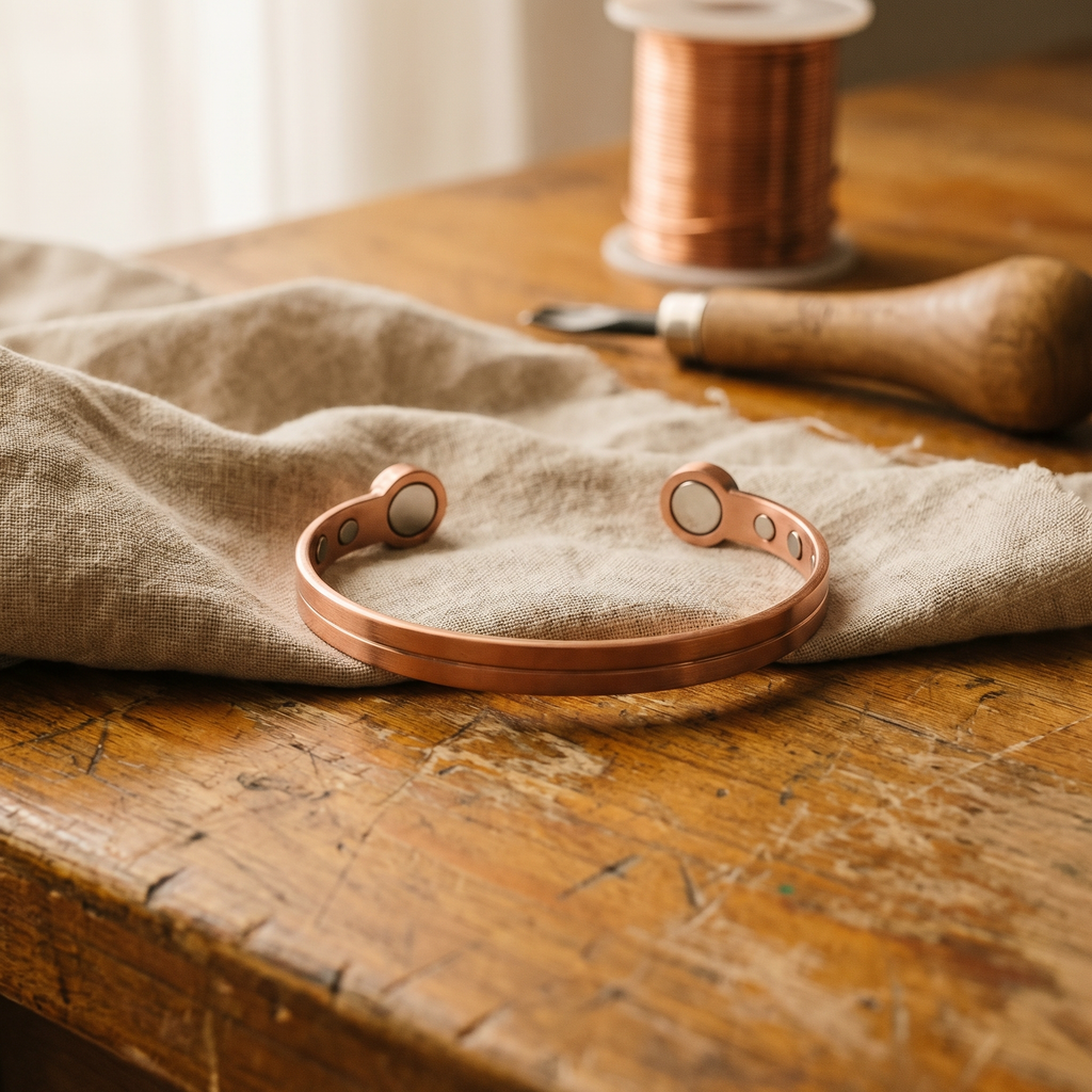 Ember's Wick Copper Bracelet