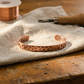Ember's Furrow Copper Bracelet