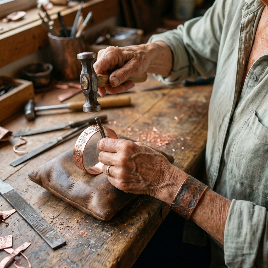 Ember's Knell Copper Bracelet