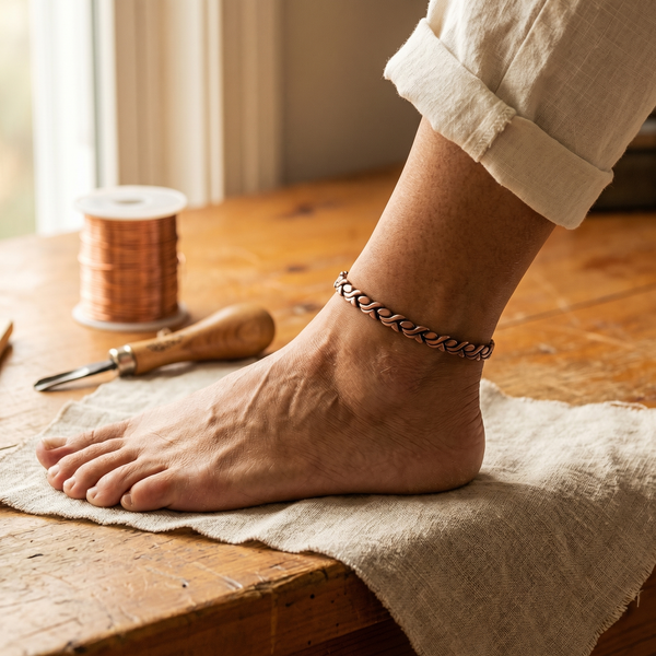 Ember's Dune Copper Anklet
